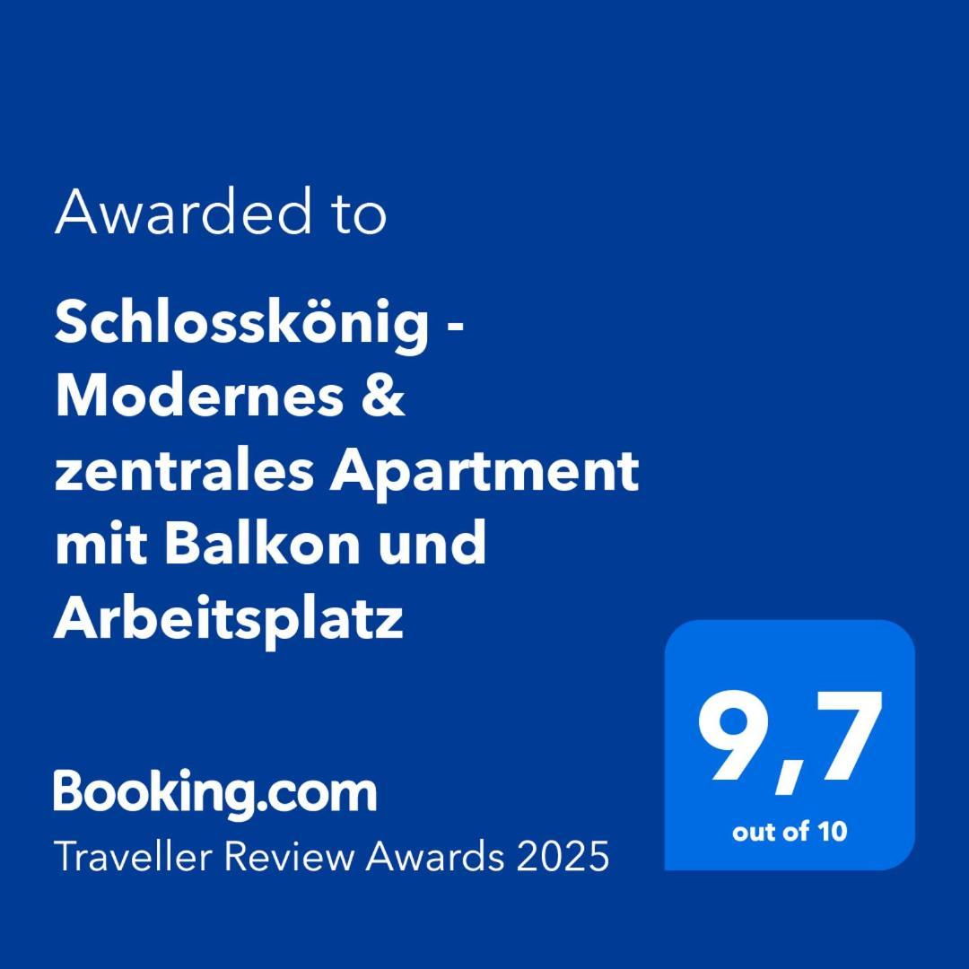 Schlosskoenig - Modernes & Zentrales Apartment Mit Balkon Und Arbeitsplatz Schwerin  Ngoại thất bức ảnh